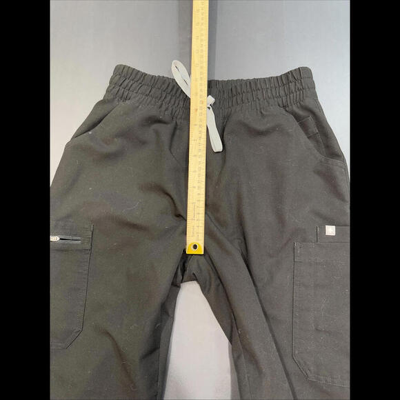 Figs SCRUB Bottoms Black Surgical Drawstring Small MEDICAL UNIFORM Preppy Trendy - Picture 3 of 12